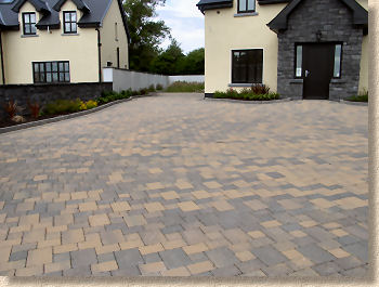 block paved driveway