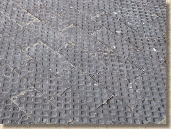 clay hobnail pavers