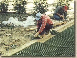 laying Grassroad Pavers