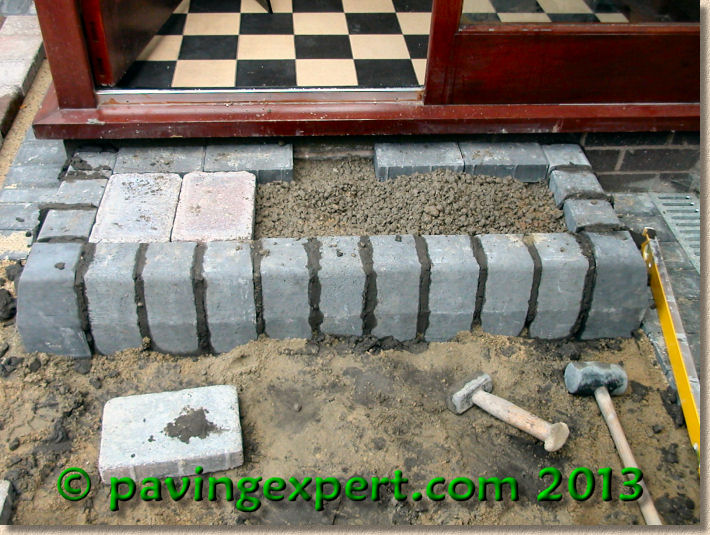building a rectangular step