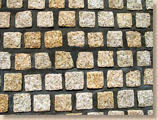 cubes with dark mortar jointing