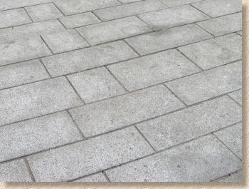 cement film on paving