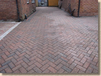 cleaned paving