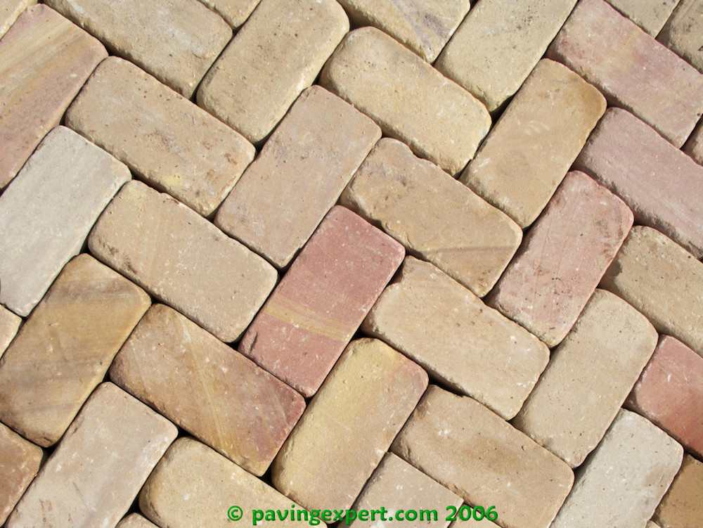 dry unjointed pavers
