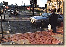 red blister paving
